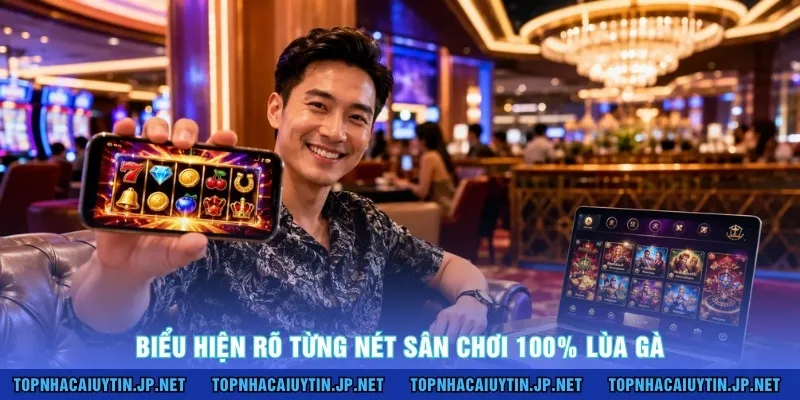 Biểu hiện rõ từng nét sân chơi 100% lùa gà